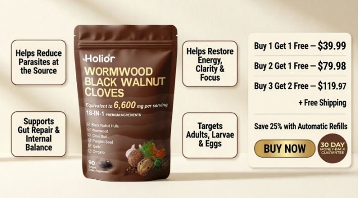 Holior Wormwood Black Walnut Cloves