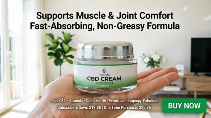 LuxOvia 1000mg CBD Cream