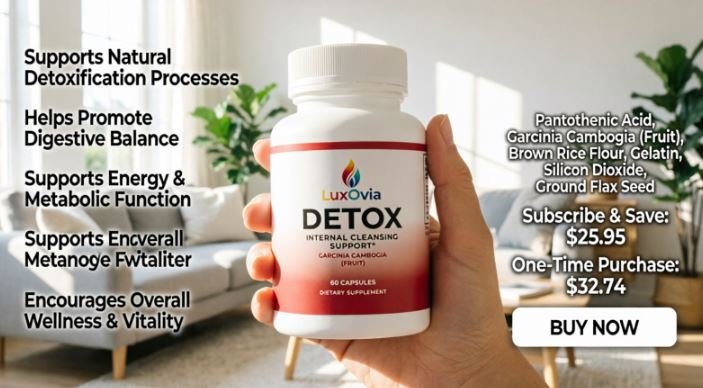 LuxOvia Detox and Cleanse Formula Benefits LuxOvia Detox and Cleanse Benefits