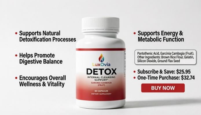 LuxOvia Detox and Cleanse Formula LuxOvia Detox and Cleanse