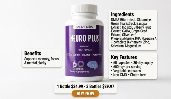 Peremis Neuro Plus Brain And Focus Ingredients Peremis Neuro Plus Brain And Focus Ingredients