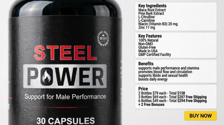 Steel Power Capsules Benefits Steel Power Capsules Benefits