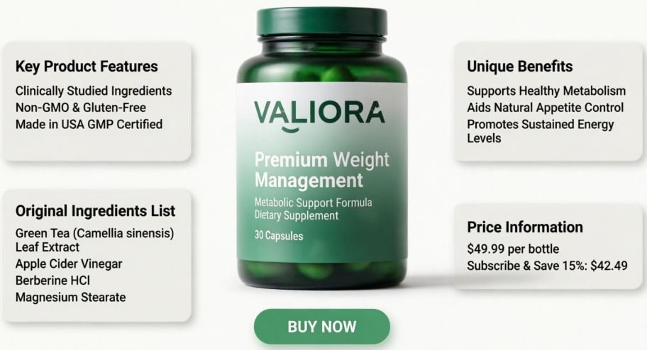 Valiora Premium Weight Metabolic Support