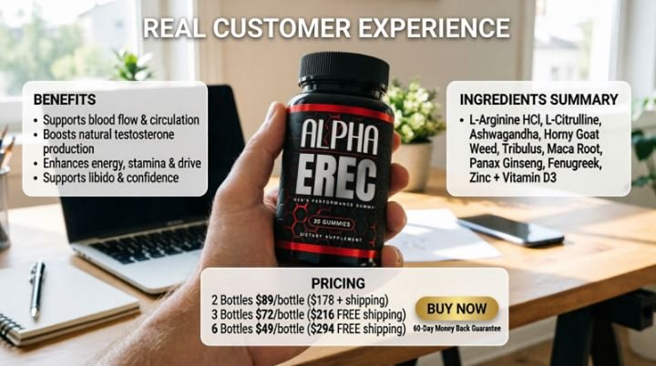 AlphaErec Male Enhancement Benefits and Ingredients