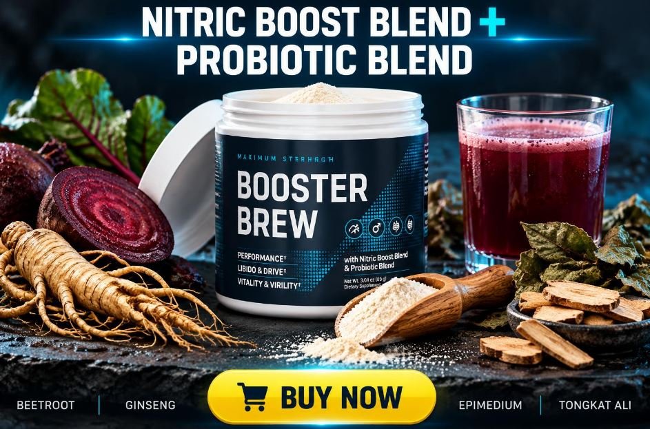 Booster Brew Powder Mens Vitality Ingredients