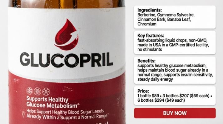 GlucoPril Blood Sugar Support Drops