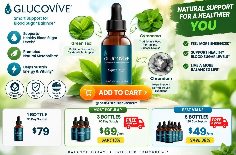 GlucoVive Natural Blood Sugar Liquid Drops GlucoVive Natural Blood Sugar Liquid Drops