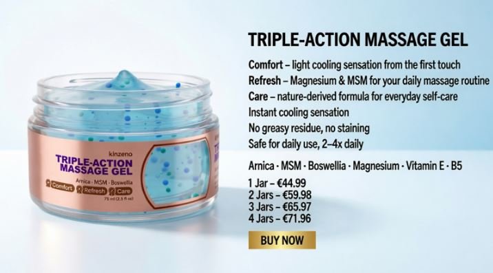 Kinzeno triple-action massage gel Review
