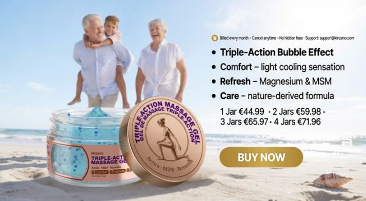 Kinzeno triple-action massage gel buy now