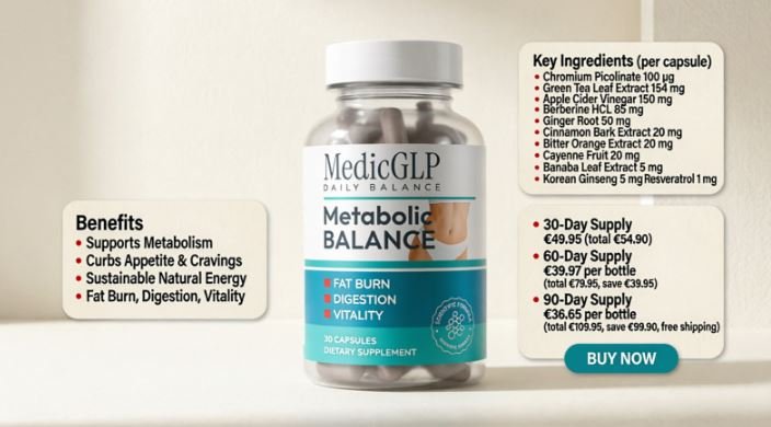 MedicGLP Natural Metabolic Balance Support for Weight Management MedicGLP Natural Metabolic Balance Support for Weight Management