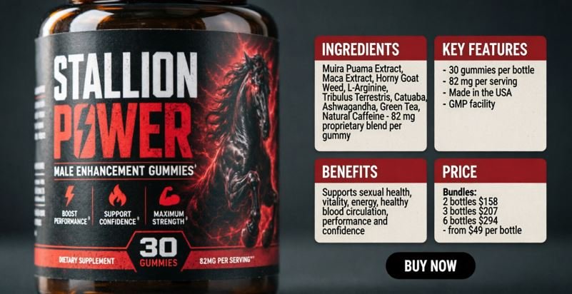 Stallion Power Male Enhancement Gummy